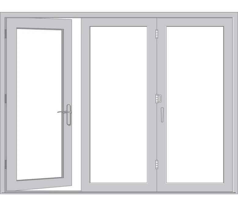 Charlotte Pella Architect Reserve Series Contemporary Bifold Patio Door