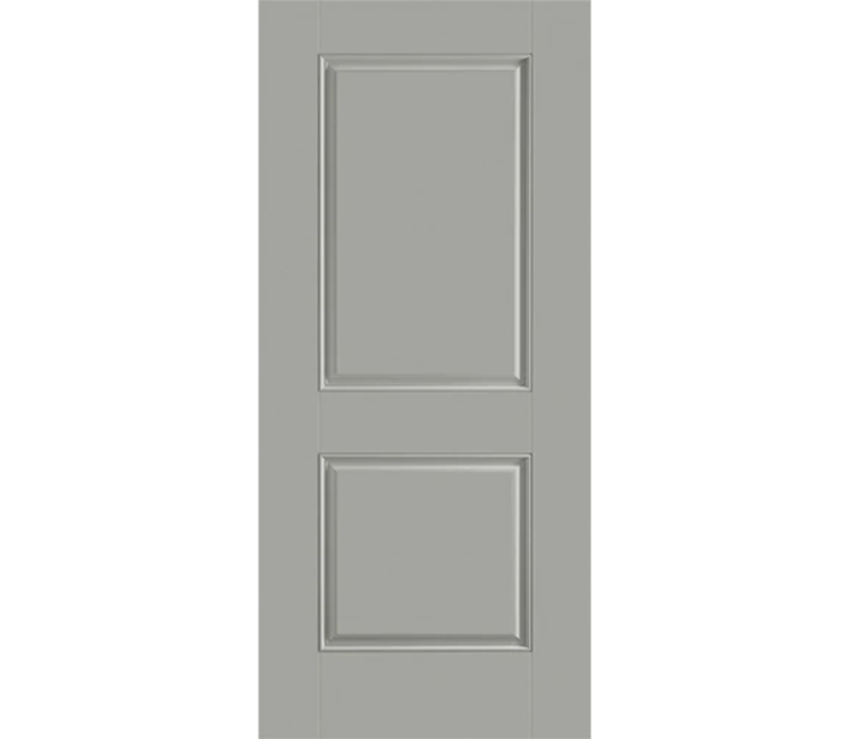 Charlotte Two Panel Square Fiberglass Entry Door